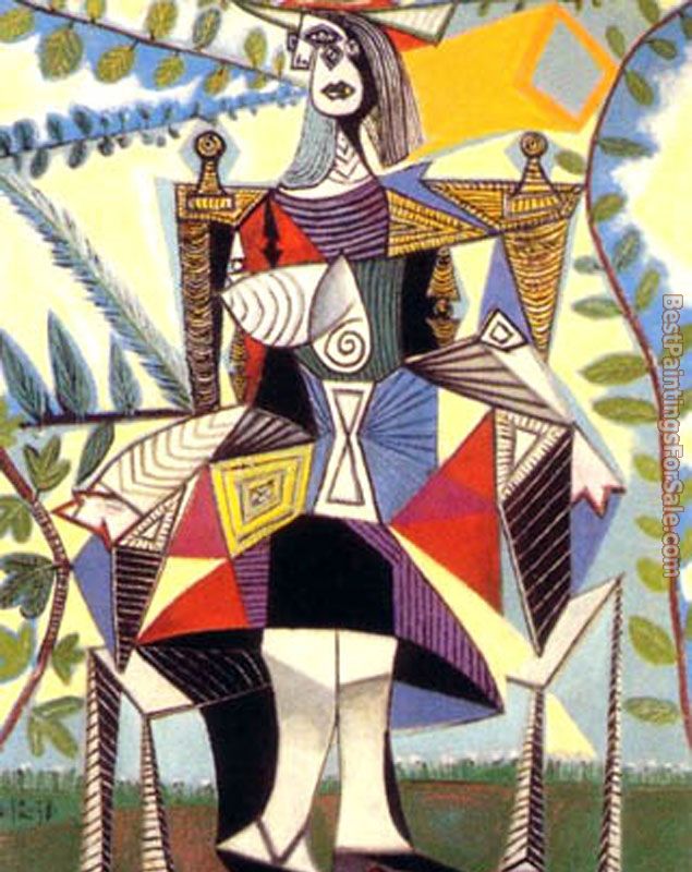 Pablo Picasso Femme assise dans un jardin